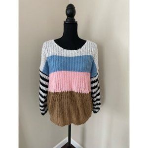 Multi Colored Loose Sweater
